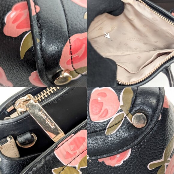 KATE SPADE New York Roses Leather Satchel Crossbody - Picture 12 of 14